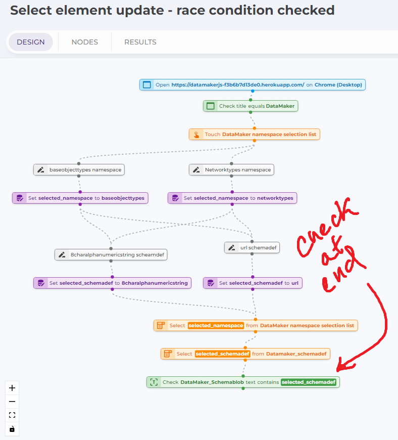 a screenshot of the alternate workflow I implemented in DoesQA which puts a check the end